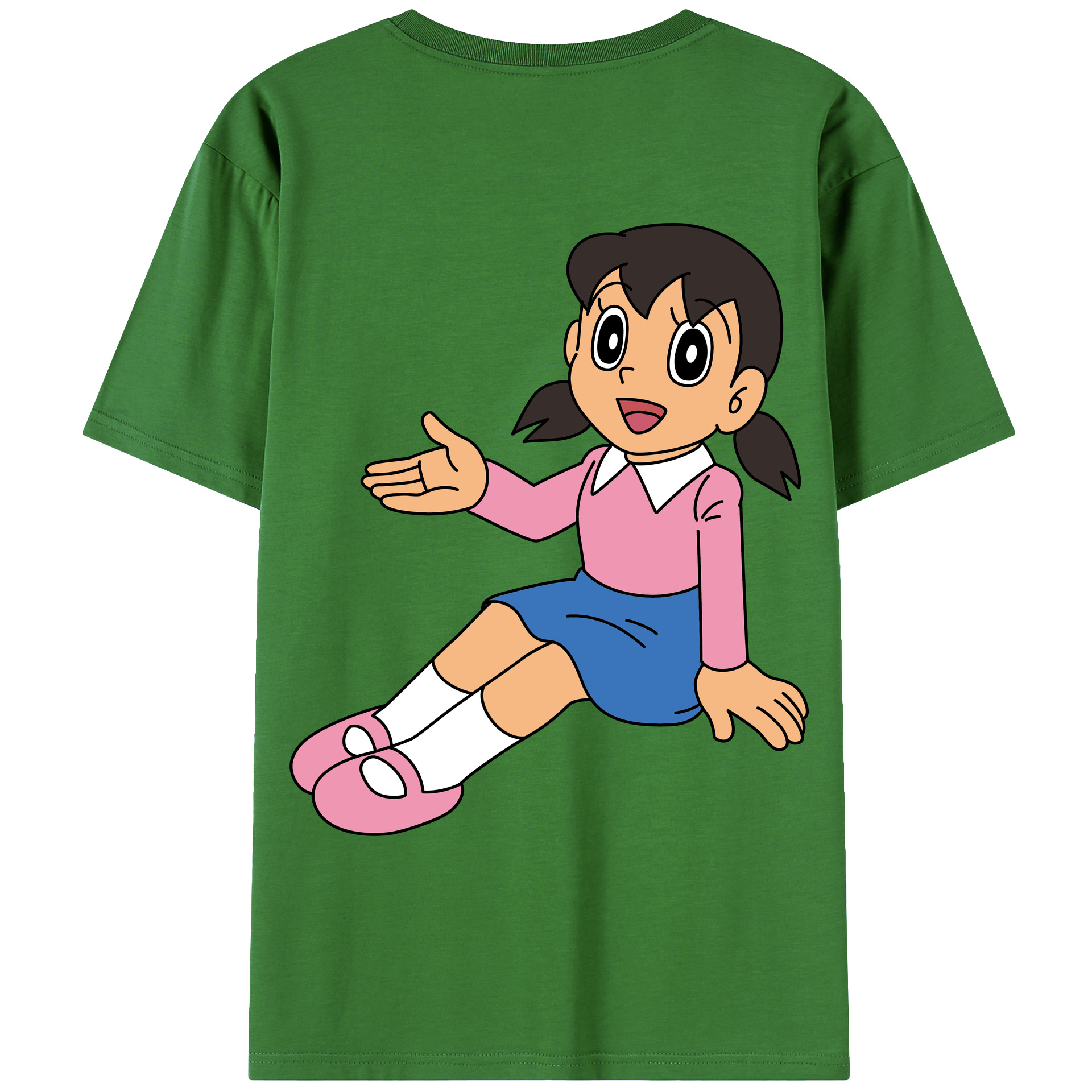 （画像用） ドラえもん みなもと しずか Doraemon Shizuka Minamoto レディース半袖Tシャツ(バックプリント)